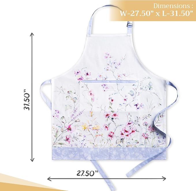 Maison d' Hermine 100% Cotton Apron for women with Pocket Kitchen Chef Apron for Men Cooking Mothers Day Gifts - Image 4
