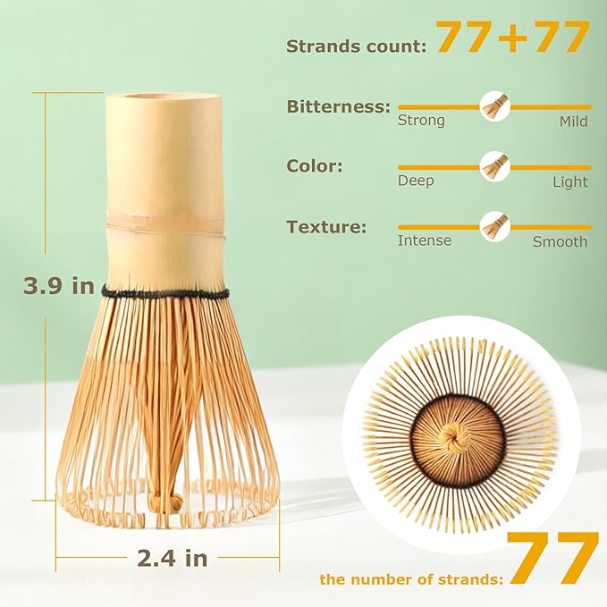 Matcha Whisk Bamboo Whisks Traditional Chasen Wisk for Japanese Tea Ceremony