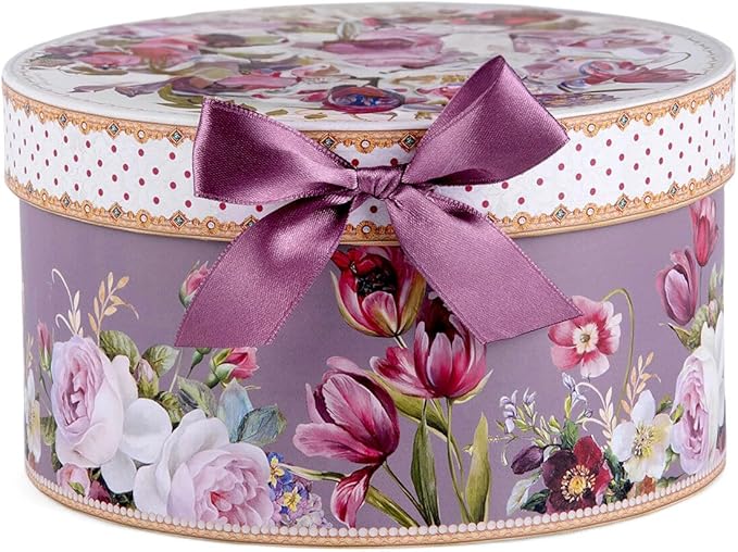 STP GOODS Bone China Tea/Coffee Cup and Saucer in Gift Box Fine Bone China Coffee Cup with Saucer Tea Cup and Saucer Set of One (Flowers 300ml)