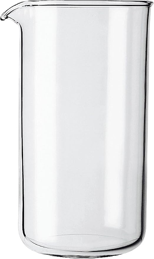 GROSCHE Universal French Press Replacement Glass Beaker, Borosilicate 3.3 Glass Carafe for Coffee & Tea, Heat-Resistant, Fits Most Coffee & Tea Press Makers, 34 fl. oz. (1000 mL)