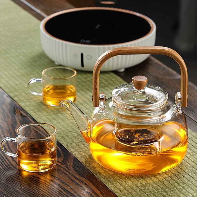 Glass Tea Pot Teapot for Stovetop Safe, Clear Teapot, Glass Tea Pot, Glass Tea Kettle, Glass Pot