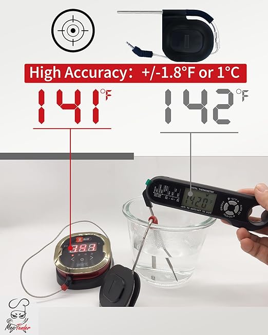 Pro Grill Temperature Probes for Weber iGrill, Connect Smart Grilling Hub and Grill, Accurate ±1°C Washable AmbientThermometor Probes