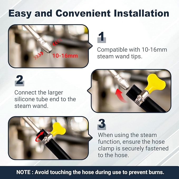 Coffee Machines Steam Cleaning Brush,Featuring a Scoop-Shaped end and Removable Heat-Resistant Brush Head, Steam Wand Descaling and Cleaning Tool Suitable for Espresso Machines
