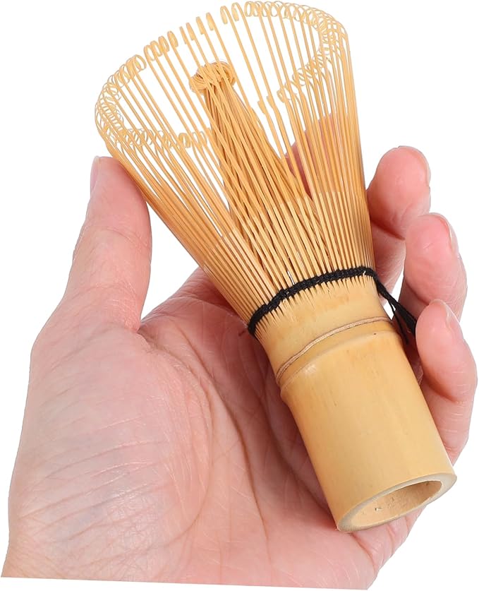 IMIKEYA Traditional Japanese Matcha Whisk Set Bamboo Tea Whisk for Stirring Matcha Authentic Chasen Tool for Tea Ceremony Small Size for Easy Handling