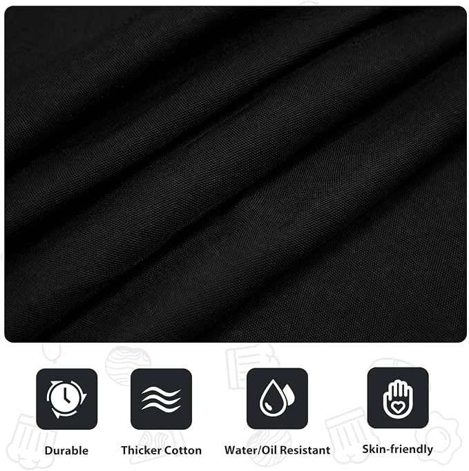 VALOME 2 Pack Kitchen Aprons with Pockets, Cooking Chef Apron for Men Women | Adjustable Neck Strap, Unisex Bib Soft Aprons, Cotton-Blend, for Grilling Cooking Gardening Baking - Image 3