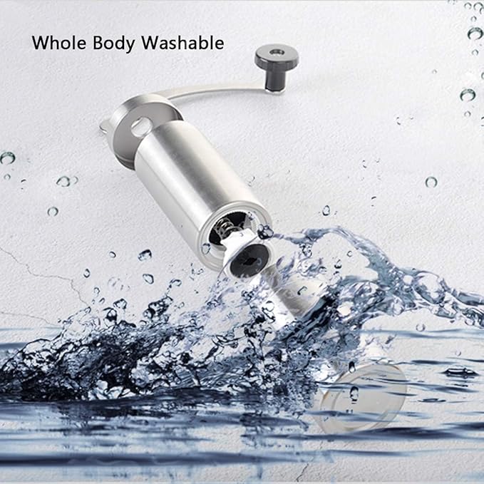 Portable Manual Coffee Grinder, Coffee Bean Grinder with Conical Burr Mill for Ideal Precision Brew, French Press, Espresso etc