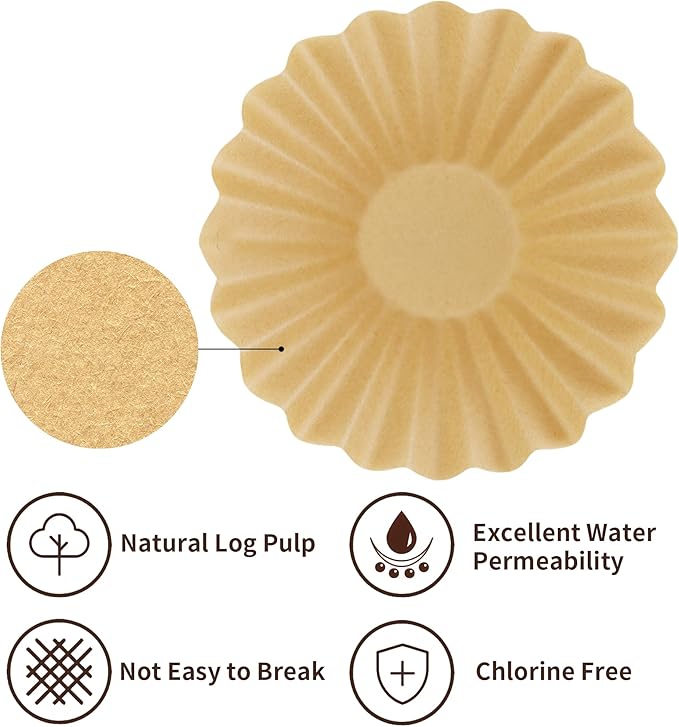 250PCS Percolator Coffee Filters For Farberware Coffee Percolator 4Cup & 8Cup