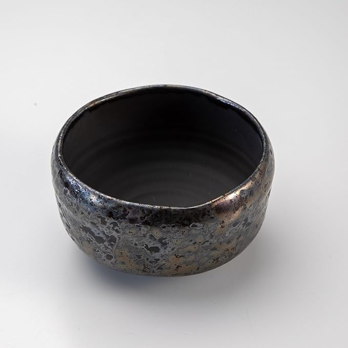Asayu Japan Matcha Bowl, Handmade in Gifu Japanese Ceramic Chawan, 600ml, Dishwasher Safe for Tea Ceremoney, Green Tea, Pottery - Shirogane