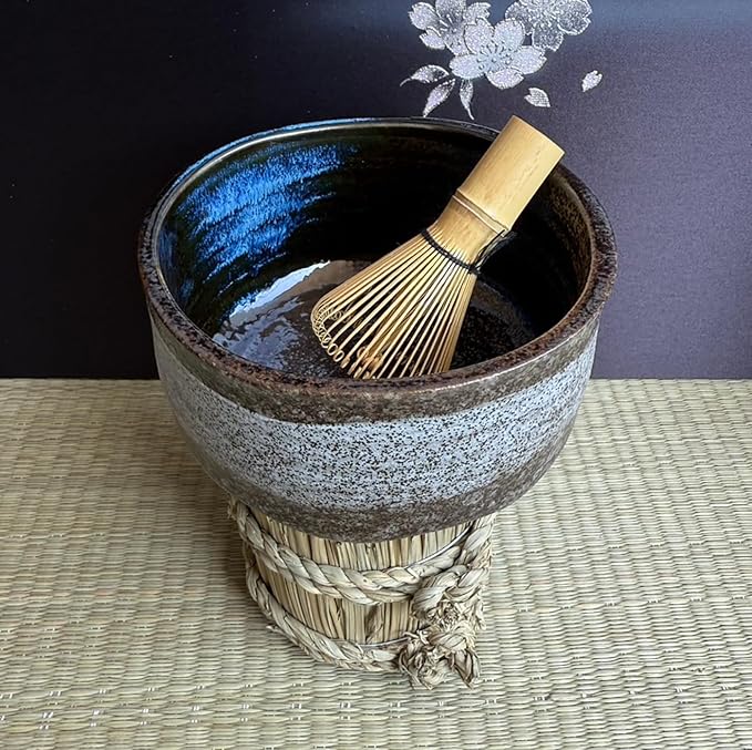 Japanese Traditional Handcrafted Mino Matcha Chawan Tea Bowl Cup Ceremony Tableware Pottery (Hagoromo)