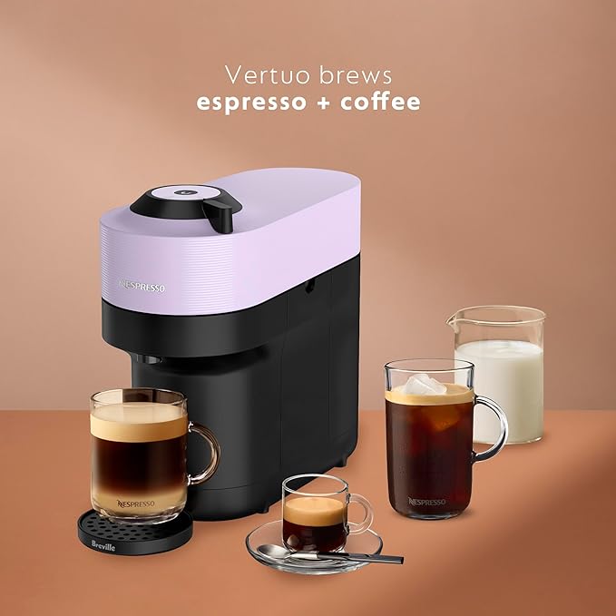 Nespresso Vertuo Pop+ Bundle by Breville, Lilac