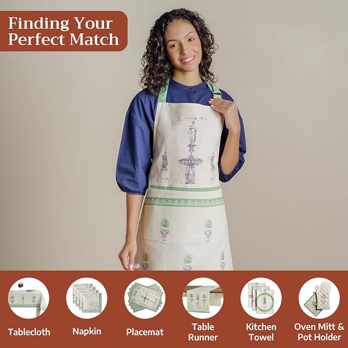Maison d' Hermine 100% Cotton Apron for women with Pocket Kitchen Chef Apron for Men Cooking Mothers Day Gifts - Image 4