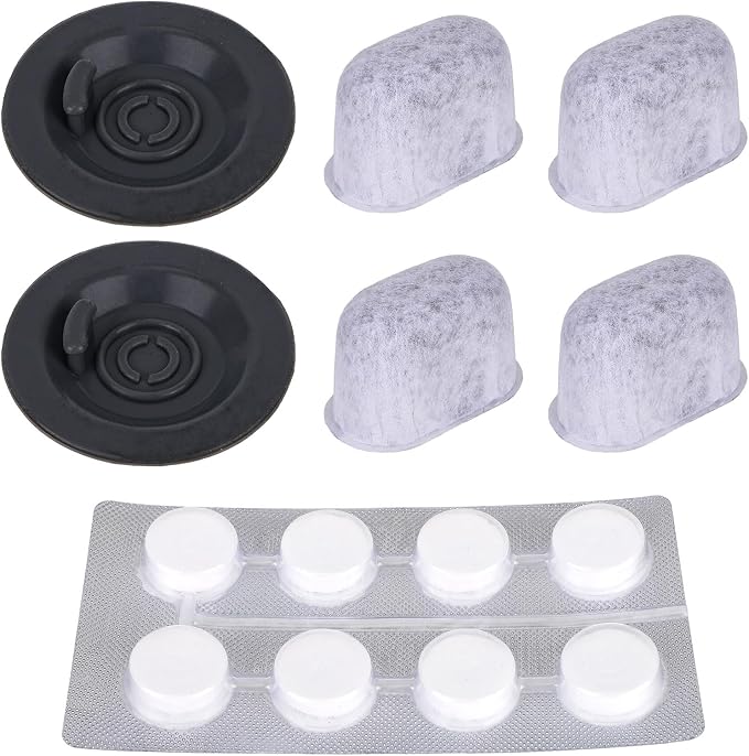 Espresso Maintenance Kit Compatible with Ninja Luxe Coffee Machine, 2pcs Silicone 54mm/2.13in Backflush Discs, 4 Water Filters & 8 Espresso Care Tablets for Daily Machine Care Cafe Accessories - Image 3