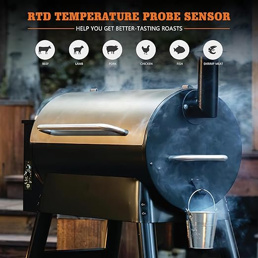 Temperature Probe Sensor, Replacement for Traeger Digital Thermostat Probe, Sensor Thermometer Compatible with Traeger Pellet Grills