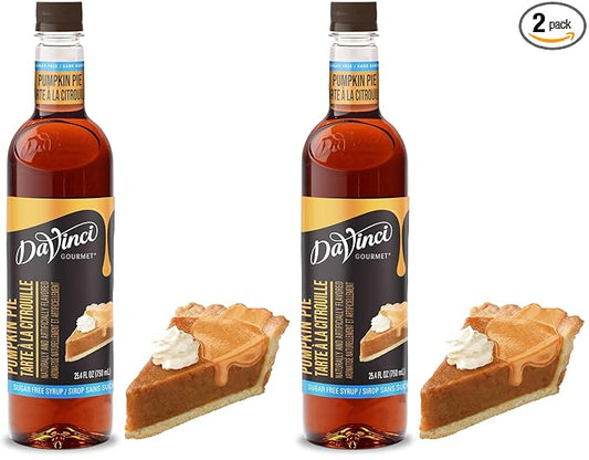 DaVinci Sugar Free Pumpkin Pie Spice Syrup (Pack of 2)