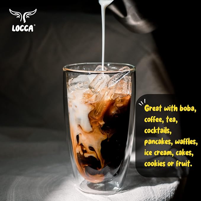 Brown Sugar Syrup, Black Sugar Syrup for Boba Tea, Coffee, Bubble Tea DIY Boa Supply by Locca 12 Oz (Pack of 3) - Image 7
