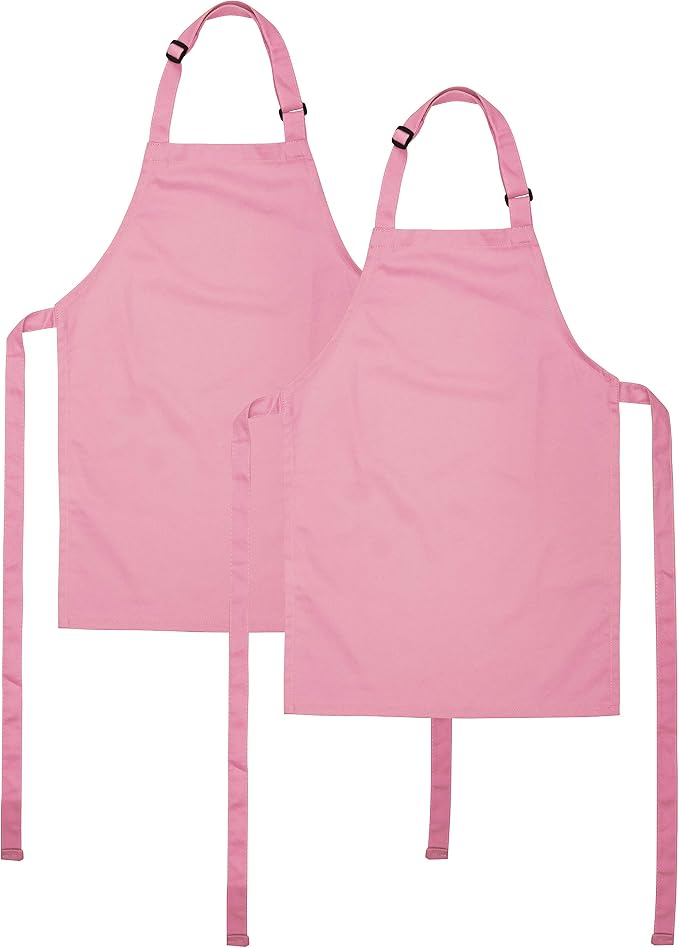 Kids Apron, Medium, 100% Cotton With An Adjustable Strap to fit All Ages by ONEOMI