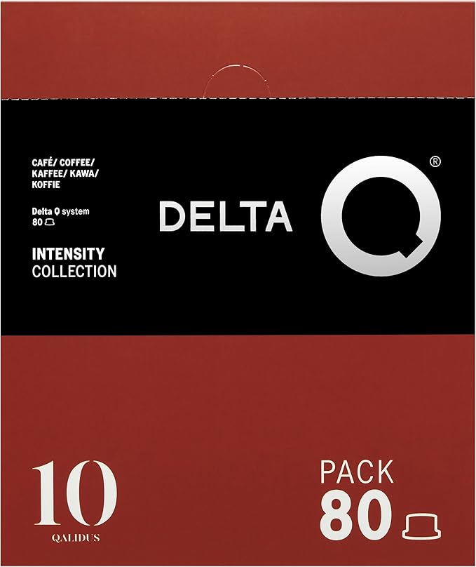 Delta Q Qalidus Espresso Pods for Delta Q machines - Intensity 10, Notes of Caramel, XXL Pack - 80 Coffee Capsules