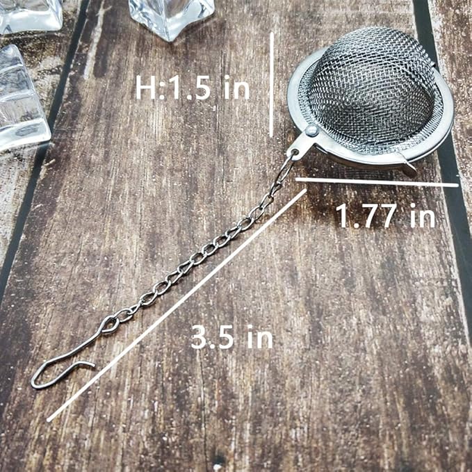 Loose Leaf Tea Steeper, Tea Ball Infusers for Loose Tea,Extra Fine Mesh Tea Strainer Tea Diffusers,Stainless Steel Tea Filter for Brew Leaf Tea Flavoring Herbal Spices Seasonings (20)