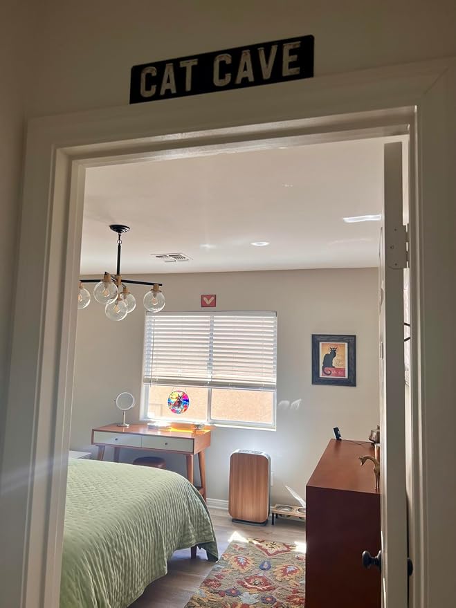 Bar Sign Bar Gifts Vintage Metal Wall Decor Sign"CAT CAVE" Street Sign Funny Man Cave Decor Accessories for Home, Bar, Bathroom, Bedroom Unique Retro Tin Signs for Outdoor 4 X 16 inches - Image 7