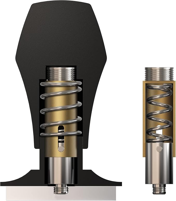 Normcore 51mm Espresso Tamper - Spring-loaded Tamper – Barista Tools - Barista Coffee Tamper with Anodized Aluminum Tamper Stand Holder – Stainless Steel Flat Base - Image 5