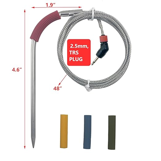 Pro Grill & Meat Temperature Probes Combo for Weber iGrill, Connect Smart Grilling Hub and Grill, Accurate ±1°C Washable Ambient & External Thermometor Probes