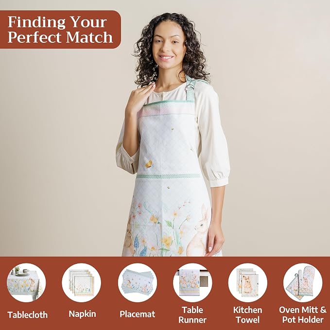 Maison d' Hermine 100% Cotton Apron for women with Pocket Kitchen Chef Apron for Men Cooking Mothers Day Gifts - Image 4