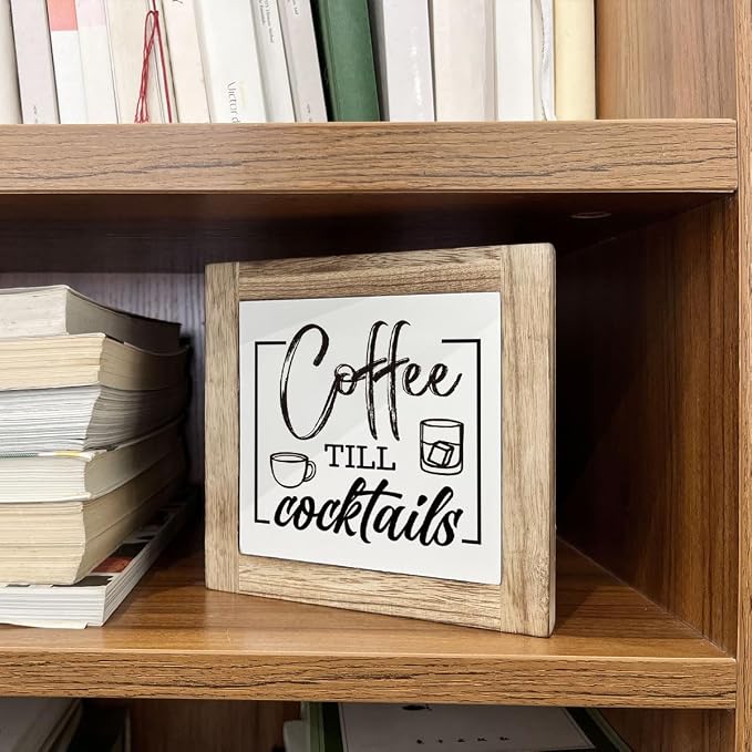 Rustic Coffee Bar Sign - Wooden Block Set, Perfect for Home or Kitchen Decor, Coffee Lover Gift - Image 5
