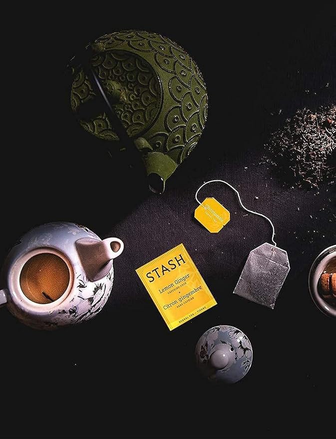 Tea Bags Sampler Gift Box – 80 Count, 28 Flavors – Wooden (MDF) Tea Organizer in Walnut – Variety Pack for Mom, Dad, Friends, Coworkers, Students, Men & Women