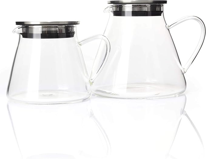 FORLIFE Fuji Glass Teapot with Filter Lid (32 ounces)