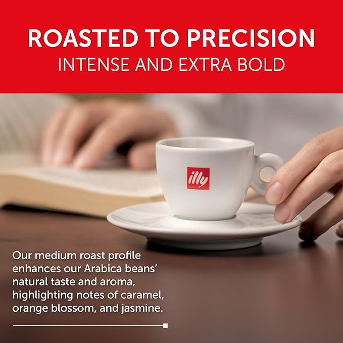 illy Espresso Compatible Capsules, Coffee Pods for Nespresso Original Line Machine, Classico Medium Roast, 100% Arabica, Premium Italian Coffee, Single Serve, 10 Count, 20 Pack