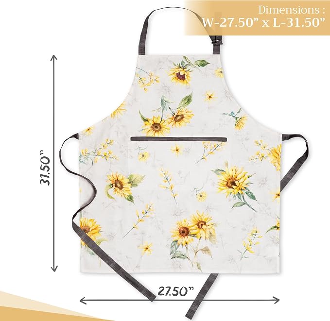 Maison d' Hermine 100% Cotton Apron for women with Pocket Kitchen Chef Apron for Men Cooking Mothers Day Gifts - Image 4