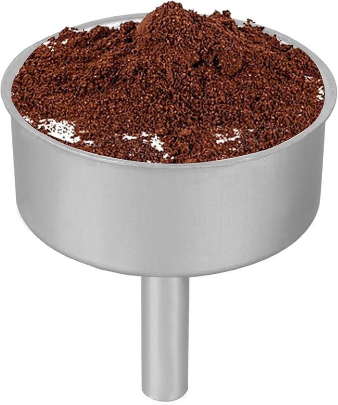 Espresso Maker Filter Basket,moka pot 9 cup Replacement Funnel,moka pot filter For Mocha Coffee Maker Pot with 1pcs Filter and 1pcs Silicone Gasket Seals