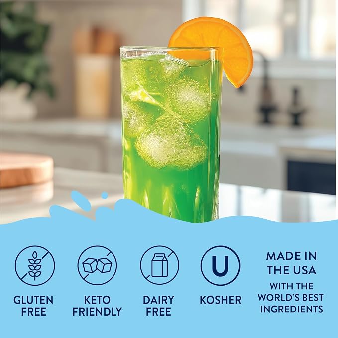 Jordan's Skinny Mixes Sugar Free Syrup, Tropical Flavor, Fruit Flavored Water Enhancer, Drink Mix for Iced Tea, Lemonade, Drinks, Low Calorie Water Flavoring, Dairy & Gluten Free, Kosher, 25.4 Fl Oz - Image 5