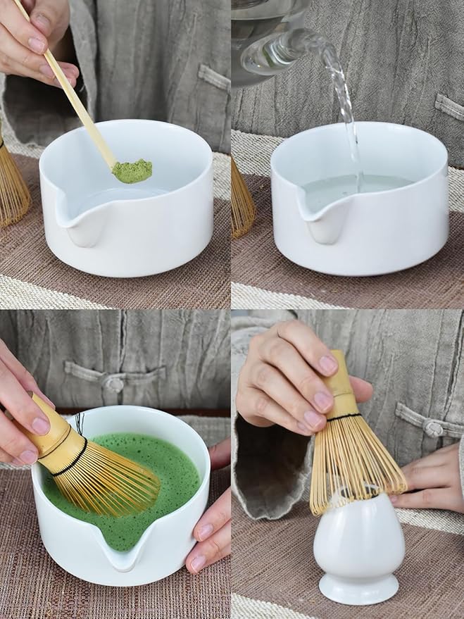 Artcome Premium Matcha Tool Set White 4 Pcs