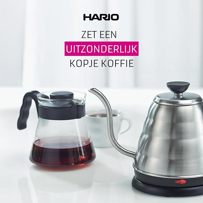 Hario V60 Glass Coffee Server, 450ml, Black