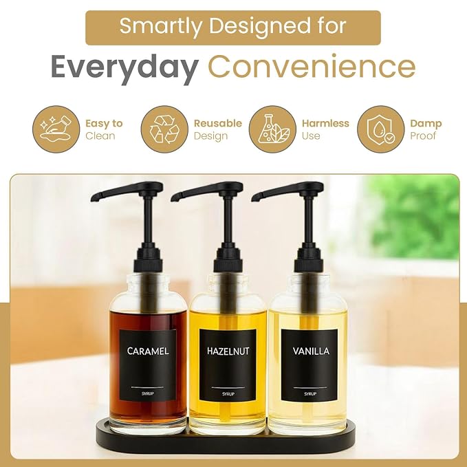 2-Pack Black Plastic Bottle Syrup Pumps – Fits 750ml / 25.4 oz Bottles – Compatible with Torani & More – IMPORTANT: Will Not Fit Glass Bottles – Coffee Syrup Dispenser - Image 4