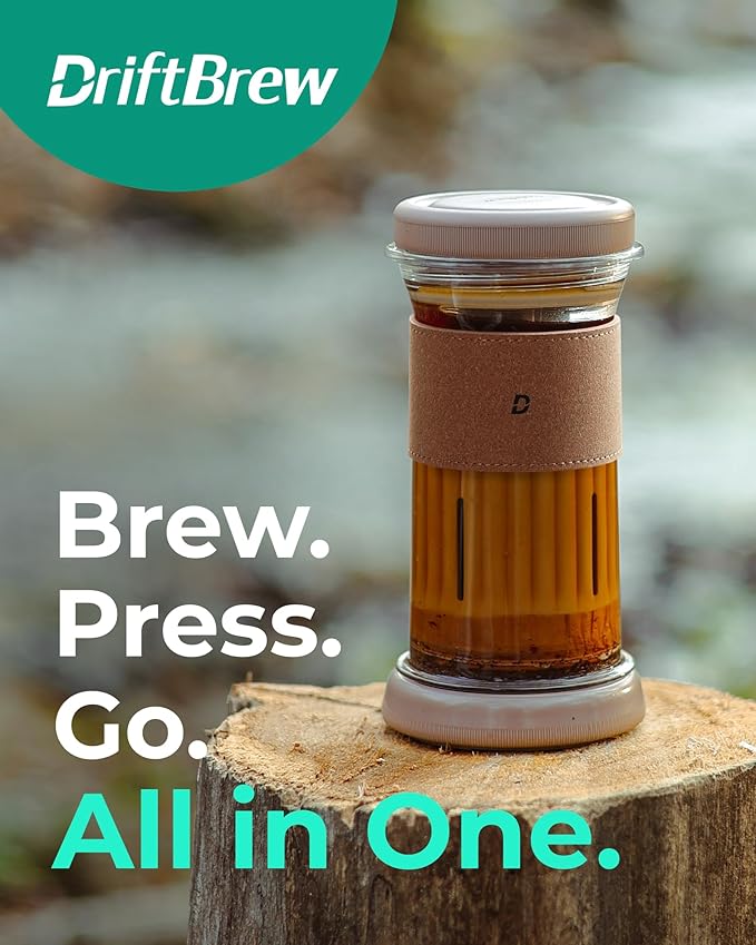 D1 Coffee Filters 100ct, Compostable, Disposable Coffee Filters Fits Driftbrew D1 All-in-One Coffee Press