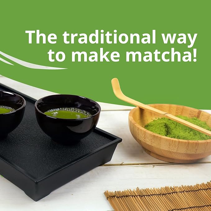 BlendWell Bamboo Matcha Scoops, Pack of 2, 1 Gram Chashaku Spoons for Measuring Matcha Tea Powder