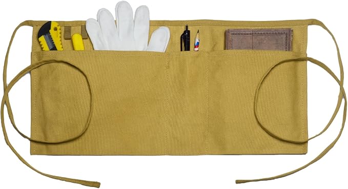 Canvas Work Waist Apron with 3 Pocket by Unknown
