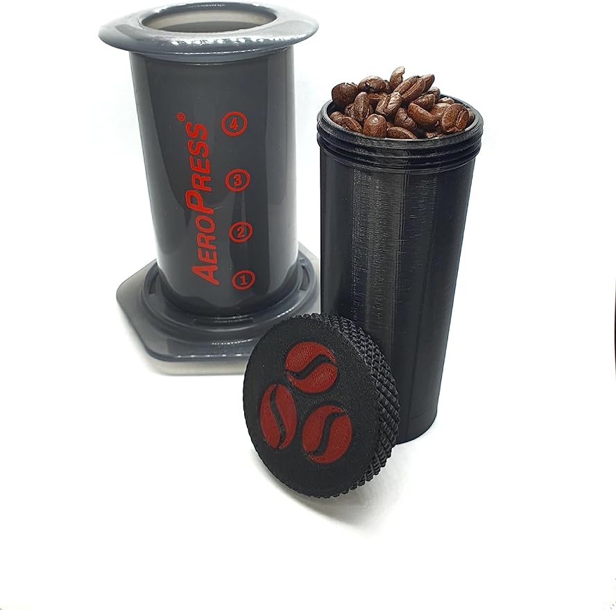 For AeroPress (NOT included) Coffee Beans Box Holder Organizer Container for Coffee Beans Storage