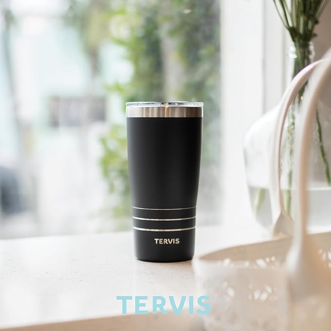 Tervis Traveler Inkreel - Teal Wave Made in USA Double Walled Insulated Tumbler Travel Cup Keeps Drinks Cold & Hot,