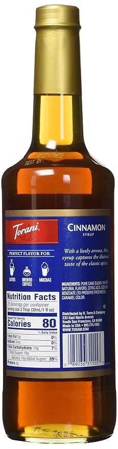 Torani Cinnamon Syrup, 750 mL - Image 3