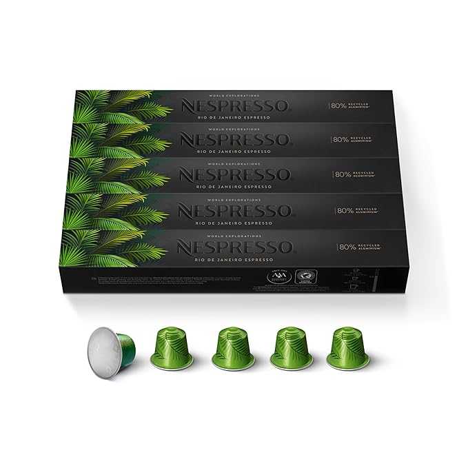 Nespresso Capsules Original Line, Rio de Janeiro, 50 Count Espresso Coffee Pods