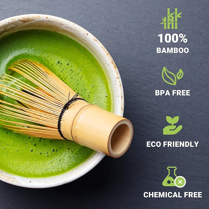 Bamboo Matcha Whisk 80/100/120 Prong, Traditional Japanese Chasen Matcha Stirrer -Authentic Japanese Bamboo Whisk For Matcha Tea (80prongs)
