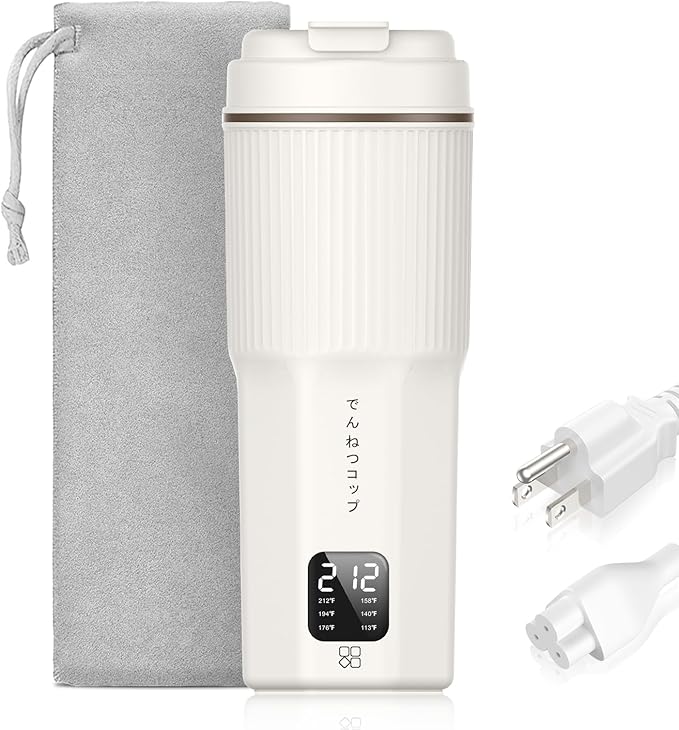 Travel Kettles 13oz 300W with 6 Temperature Control Small Portable Kettle, Overheat Protection Electric Kettle, Stainless Steel Leakproof Design Small Kettle 100-240V