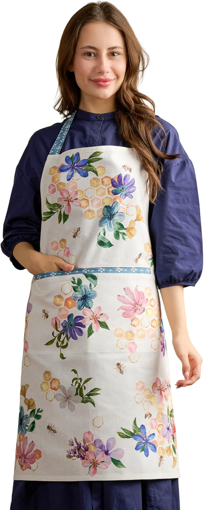 Maison d' Hermine 100% Cotton Apron for women with Pocket Kitchen Chef Apron for Men Cooking Mothers Day Gifts by MaisondHermine