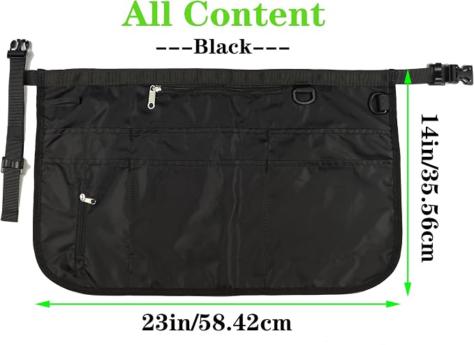 Barber Apron with 7 Pockets, Hair Stylist Apron for Men Women, Waterproof and Bleach-proof Hairdresser Bag for Cosmetology - Image 6
