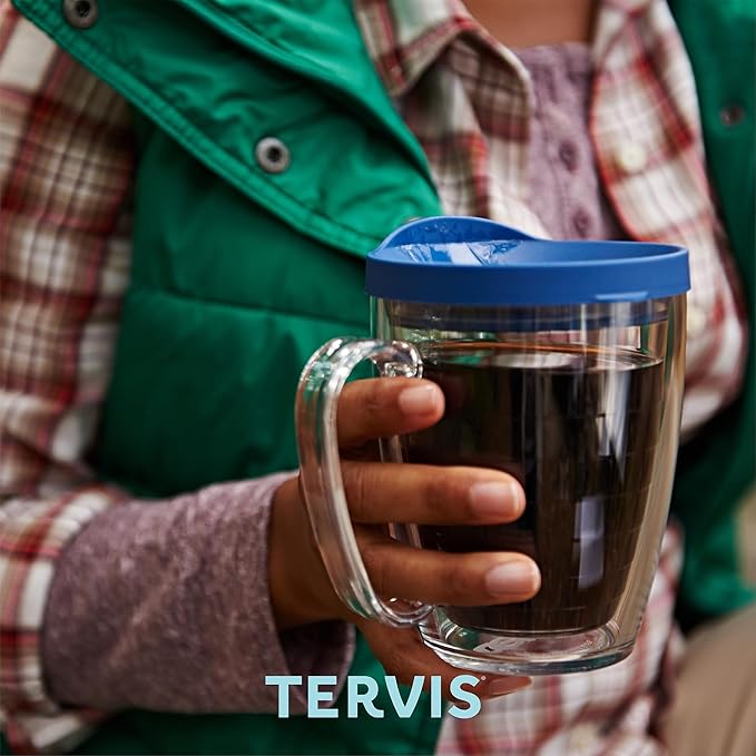 Tervis Made in USA Double Walled University of North Carolina Tar Heels Insulated Tumbler Cup Keeps Drinks Cold & Hot, 16oz Mug, Tradition