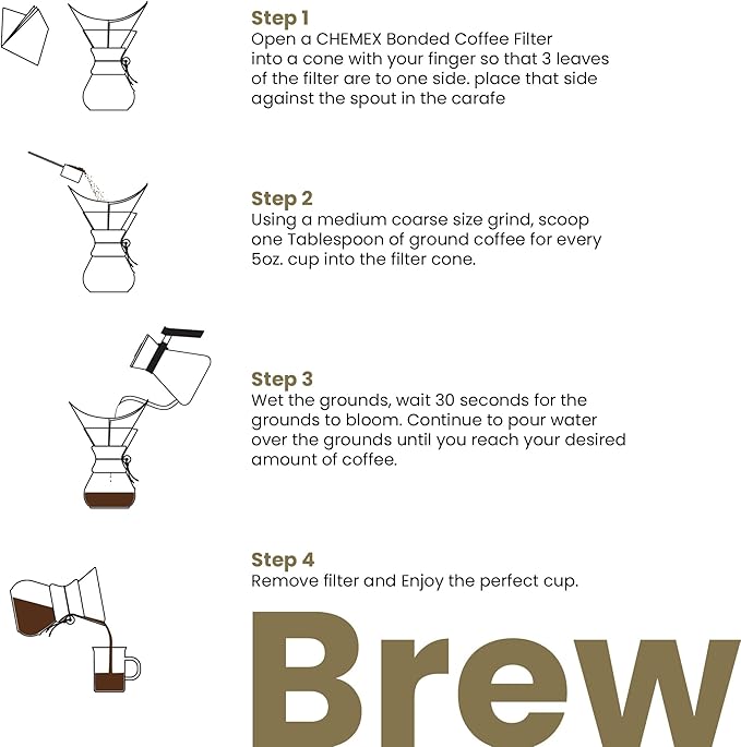 Chemex Bonded Filter - Circle - 100 ct - Exclusive Packaging