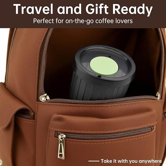 Portable Coffee Maker for Camping & Travel, Aeropress Coffee Maker, Manual Espresso Machine Coffee Press – 3 In 1 Brew Method Combines French Press, Espresso, Full Bodied Coffee Without Grit